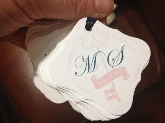 Custom Favor Tags