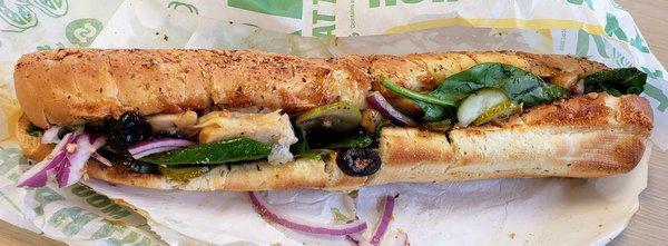 Chicken Teriyaki on Asiago at Subway Adrian South