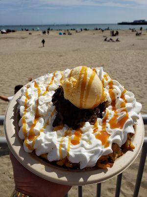 Oreo cookie funnel cake