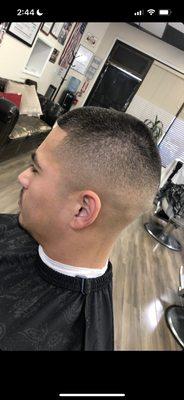 Skin tight fade cut by Sherm