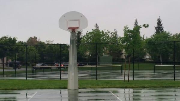 One half basketball court  !