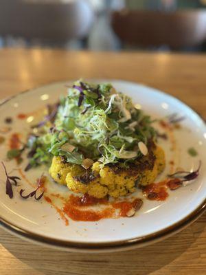 Cauliflower steak salad