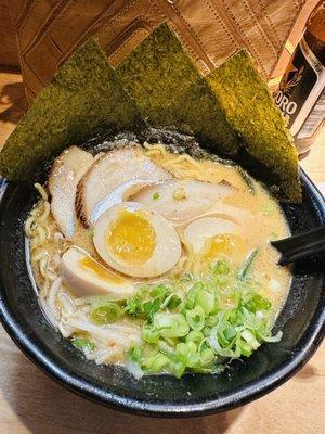 Miso Fukumimi Ramen & added a little red chili oil.