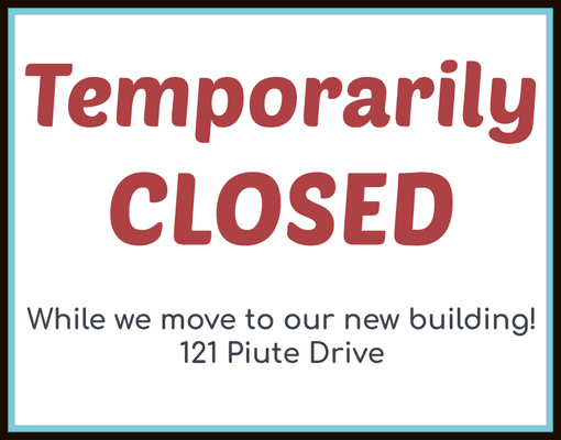 Temporarily closed while we move to our new building across the street on the corner!  Come see us when we reopen close to the holidays!