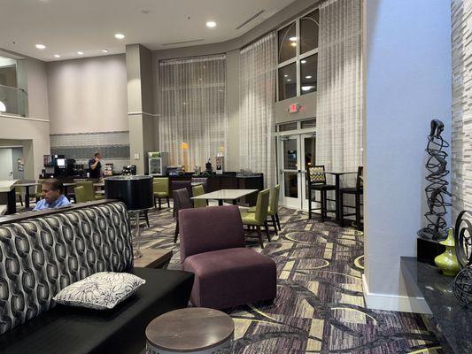 Spacious comfy lobby