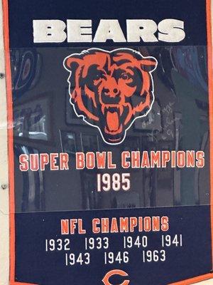 Bears Super Bowl champion poster commemorating when they won 38 years ago