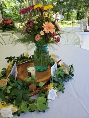 Dinner table arrangements