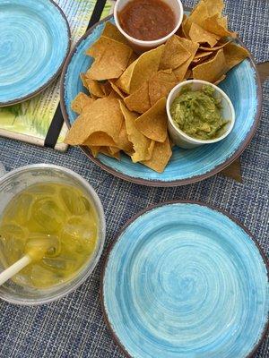 Chips, salads and guac on the house!