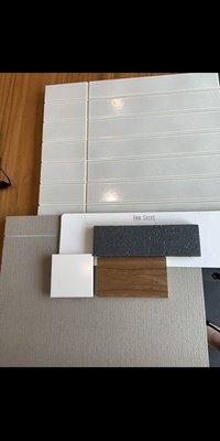 Sourcing from Ann Sack materials and finishes at the Kohler showroom