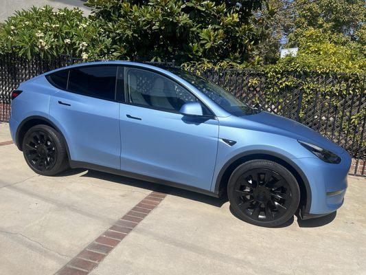 Wrapped Model Y.