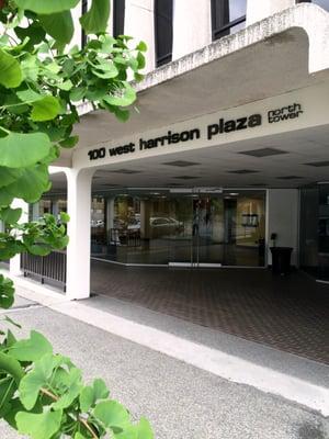 Entrance to our Seattle location, at the corner of 1st Ave. W and Republican.