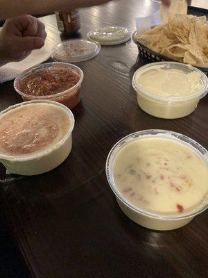 We got the Queso flight and the amount of queso you get is crazy!