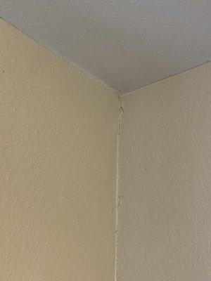 Cracks from foundation caused by flooding