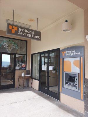 Territorial Savings Bank located at the Crossroads Shopping Center, just a few doors down from Safeway.