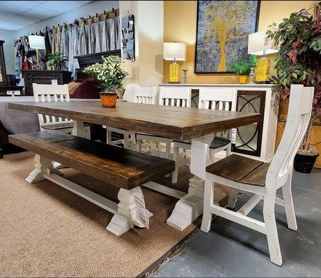 Column Table set with Bench