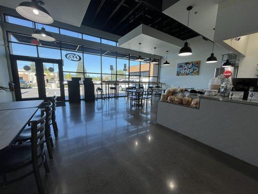 Dining area and counter