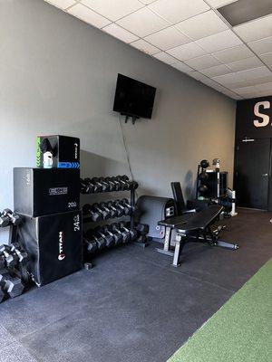 Clean, safe gym for private group training classes.