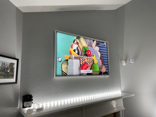 Frame TV Installation- Wire Concealment