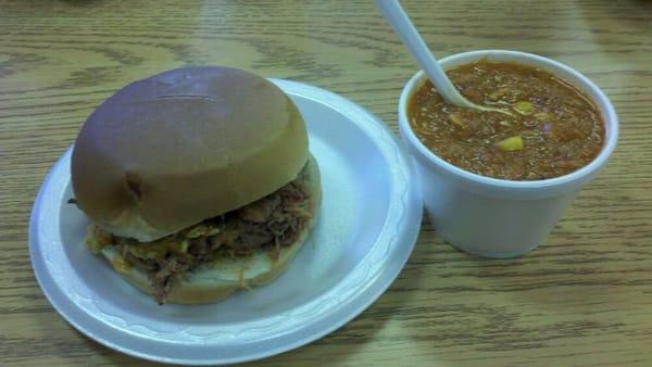 Chipped Sandwich and Brunswick Stew.