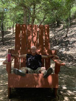 The big chair for the big guy!