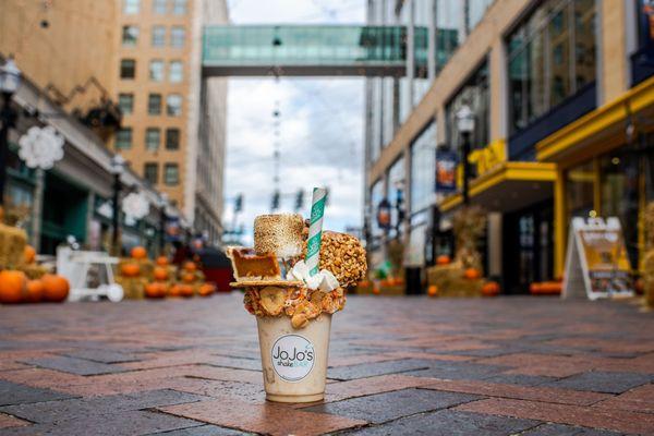 JoJo's Pumpkin Patch Shake on Columbia Street in Detroit