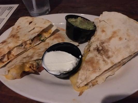 Buffalo chicken quesadillas $9