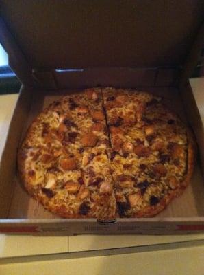 Cajun chicken bacon pizza