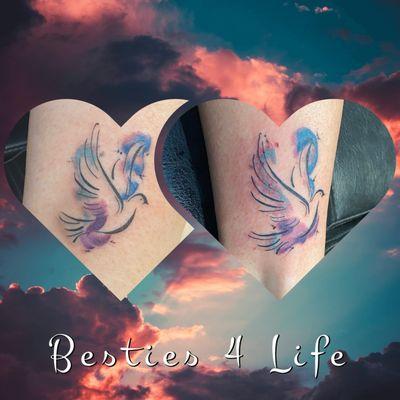 Best friend tattoos, better than we imagined!