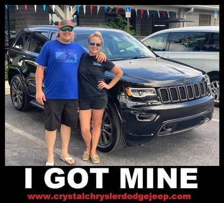 Congratulations to Cory and the soon to be Mrs. Thomas on the purchase of their new Jeep Grand Cherokee!