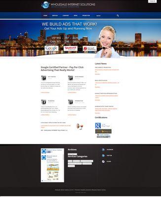 Wholesale Internet Solutions Website Designed in 2014