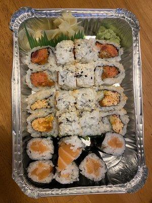 Takeout sushi