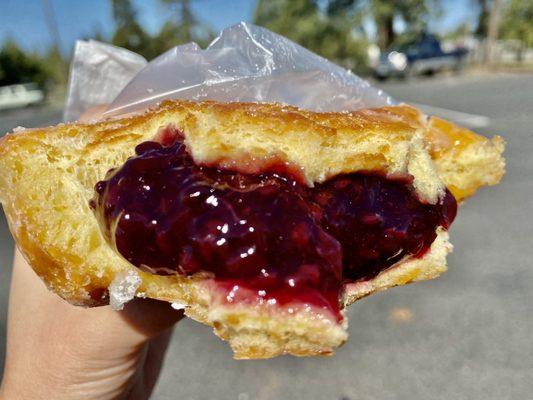 Generous marionberry filling!  So good!