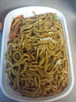 Vegetable lo mein. Yum!