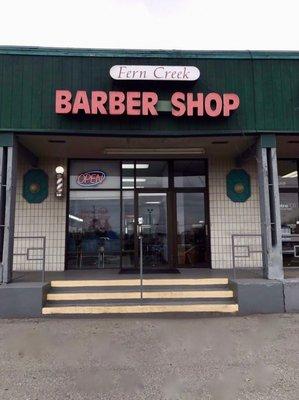 Fern Creek Barber Shop Front Entrance