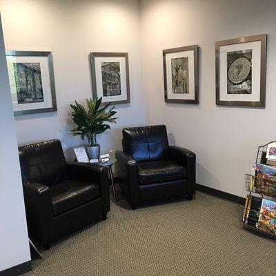 Client and guest waiting area.