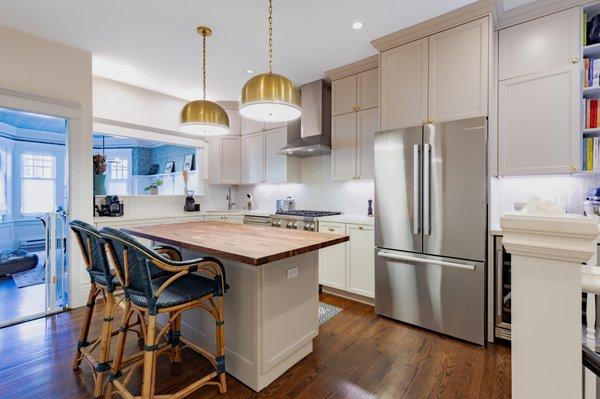 Stainless steel appliances in a newly remodeled kitchen in San Francisco