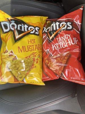 New Doritos!! HOT MUSTARD and TANGY KETCHUP