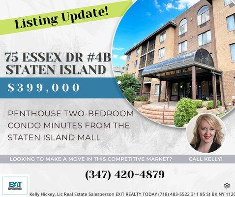 Top-floor condo in the heart of Staten Island for sale at 75 Essex Drive