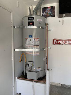 75 gallons new water heater installation