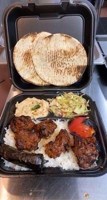 Lamb kabob plate!