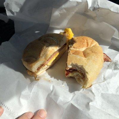 Ham egg and cheese