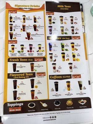 Drink Menu