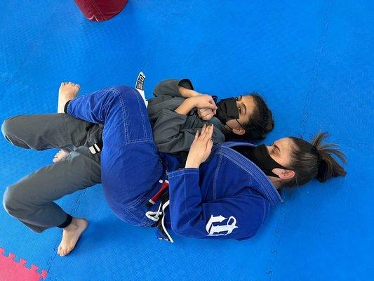 Women's Jiu Jitsu & Self-Defense.
Taught by woman black belt