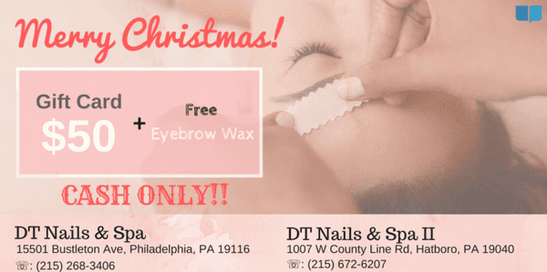 ey guys, we offer some new gift card for each $50,$100,$150, more information please call us: 215-268-3406 #giftcards #dtnail