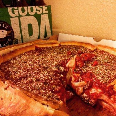 An amazing cheese deep dish!