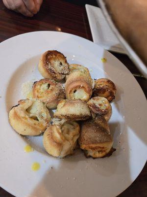 Cheese garlic knots.