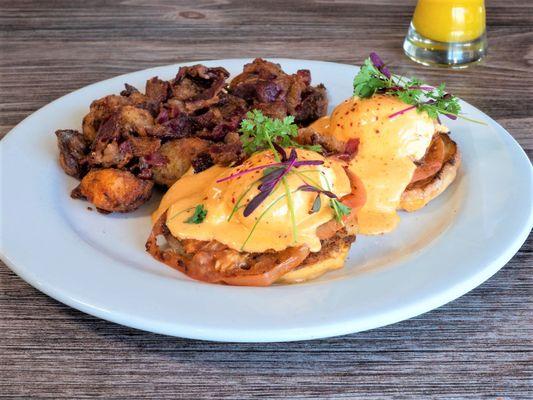 Eggs Benedict for breakfast, brunch or lunch!