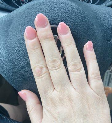 Powder nails with extensions