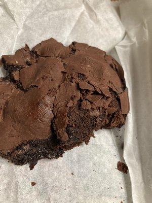 Gluten free chocolate cookie is chewy and deliciously fudge flavored!