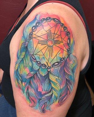 Watercolor cover-up